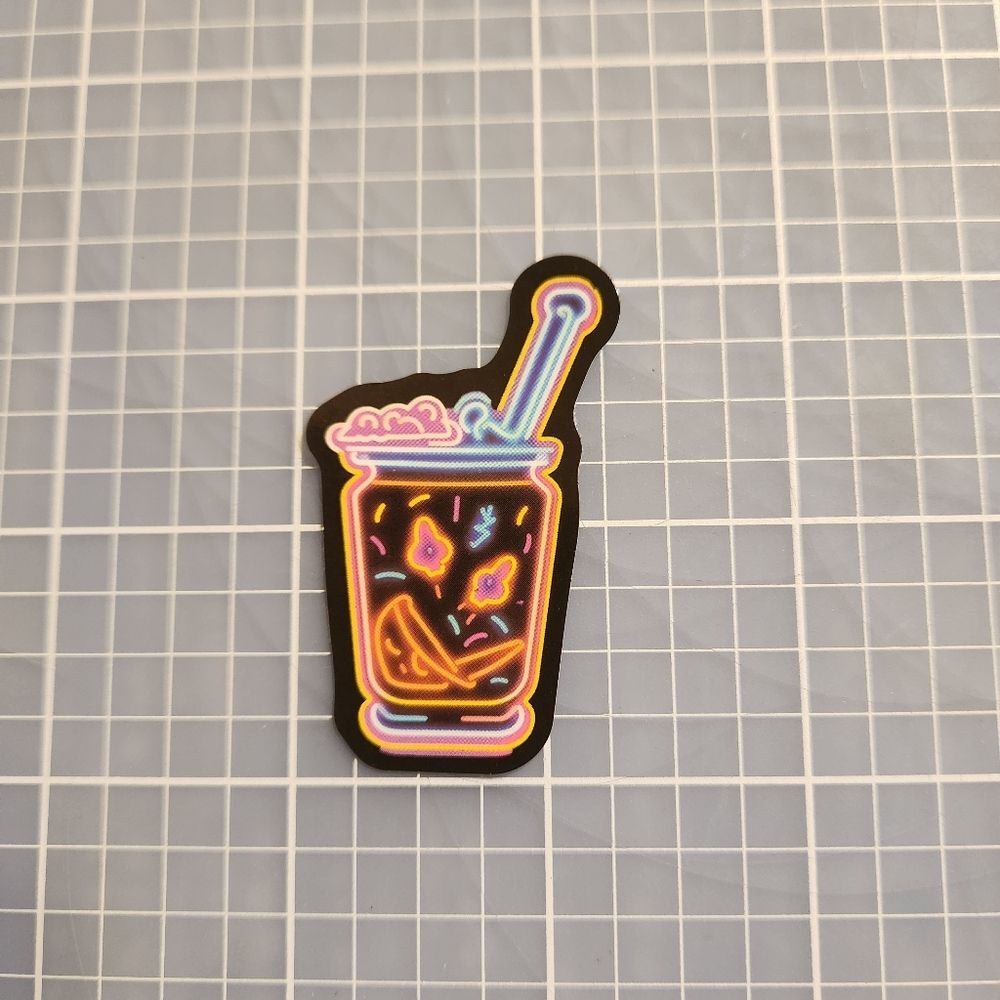 10 for $10 Sticker Neon Cartoon Graffiti  Vibrant Colors